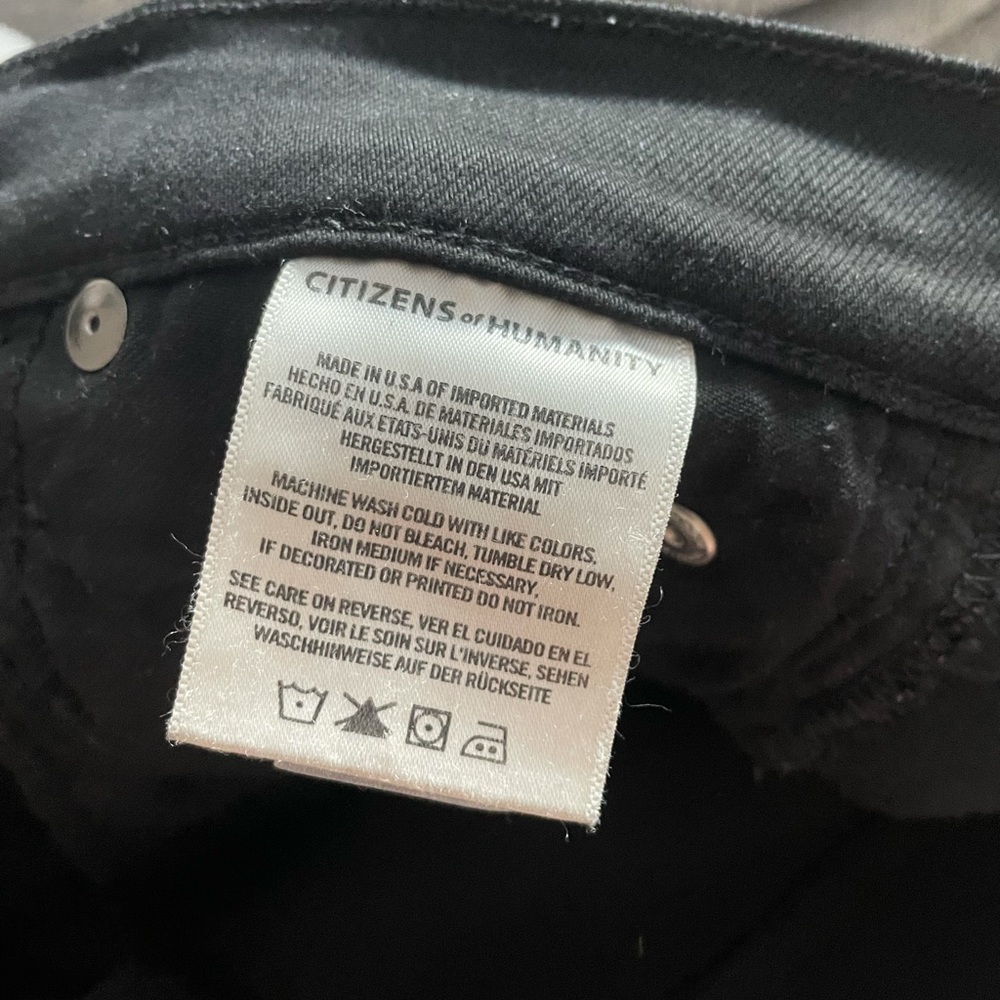 Citizen of Humanity Mid Rise Rocket- black 25 - Picture 4 of 6